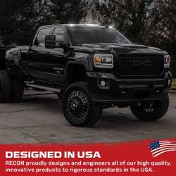 Recon - Recon 264157BKHPWH LED Cab Roof Lights Smoked/White 15-19 Silverado/Sierra HD - Image 4