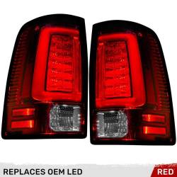 Recon - Recon 264336RD OLED Tail Lights Red Lens for 13-18 RAM Trucks - Image 1