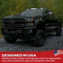 Recon - Recon 264157BKS LED Cab Roof Light Kit Smoked/White/Amber Silverado/Sierra HD - Image 4