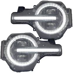 Recon - Recon 264479BKWH LED Projector HeadLights Smoked Lens 21-24 Ford Bronco - Image 2
