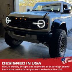 Recon - Recon 264479BKWH LED Projector HeadLights Smoked Lens 21-24 Ford Bronco - Image 4