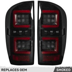 Recon - Recon 264388BK LED Tail Lights Smoked Lens for 16-23 Toyota Tacoma - Image 1