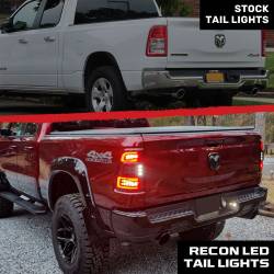 Recon - Recon 264338BK OLED Tail Lights Smoked Lens For19-23 RAM 1500 - Image 4
