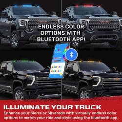 Recon - Recon 264158CLRGB LED Cab Roof Light Kit Clear/RGB 20-23 Silverado/Sierra HD - Image 3