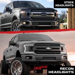 Recon - Recon 264390LEDBKCS LED HeadLights Smoked Lens 18-20 Ford F150 - Image 4