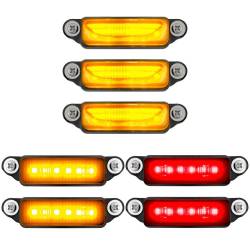 Recon - Recon 264340BK LED Fender/Grille Marker Light Kit Amber/Red for RAM 1500 TRX - Image 2