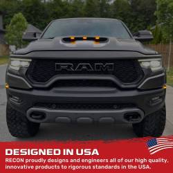 Recon - Recon 264340BK LED Fender/Grille Marker Light Kit Amber/Red for RAM 1500 TRX - Image 3