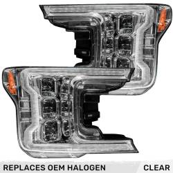 Recon - Recon 264390LEDCLCS LED HeadLights Clear Lens 18-20 Ford F150 - Image 1