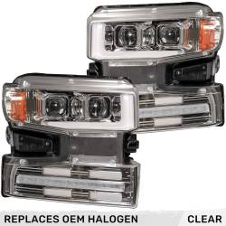 Recon - Recon 264396CLCS Projector HeadLights Clear Lens 19-21 Silverado 1500 - Image 1