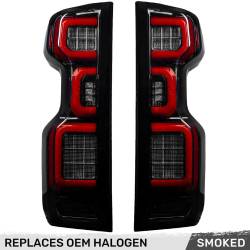 Recon - Recon 264397BK OLED Tail Lights Smoked Lens 19-25 Silverado 1500/HD - Image 1
