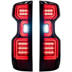 Recon - Recon 264397BK OLED Tail Lights Smoked Lens 19-25 Silverado 1500/HD - Image 2
