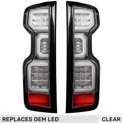 Recon - Recon 264397LEDCL OLED Tail Lights Clear Lens 19-25 Silverado 1500/HD - Image 1