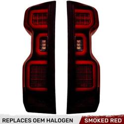 Recon - Recon 264397RBK OLED Tail Lights Red Smoked Lens 19-25 Silverado 1500/HD - Image 1