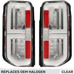 Recon - Recon 264279CL OLED Tail Lights Clear Lens 21-24 Ford Bronco - Image 1