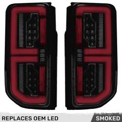 Recon - Recon 264279LEDBK OLED Tail Lights Smoked Lens 21-24 Ford Bronco - Image 1