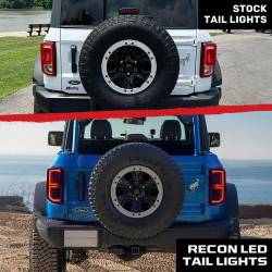 Recon - Recon 264279LEDBK OLED Tail Lights Smoked Lens 21-24 Ford Bronco - Image 4