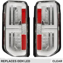 Recon - Recon 264279LEDCL OLED Tail Lights Clear Lens 21-24 Ford Bronco - Image 1