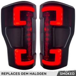 Recon - Recon 264399BK OLED Tail Lights Smoked Lens 20-22 Ford Super Duty - Image 1