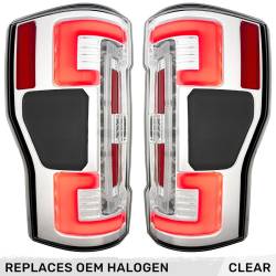 Recon - Recon 264399CL OLED Tail Lights Clear Lens 20-22 Ford Super Duty - Image 1