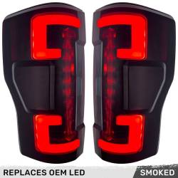Recon - Recon 264399LEDBK OLED Tail Lights Smoked Lens 20-22 Ford Super Duty w/BLIS - Image 1