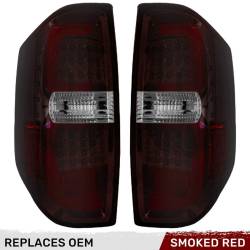 Recon - Recon 264288RBK LED Tail Lights Red Smoked Lens for 14-21 Toyota Tundra - Image 1
