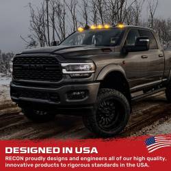 Recon - Recon 264345BKHPAM LED Cab Roof Light Kit Smoked/Amber for 19-23 RAM HD - Image 4