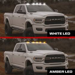 Recon - Recon 264346BKS LED Cab Roof Light Kit Smoked/White/Amber for 19-23 RAM HD - Image 4