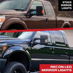 Recon - Recon 264140WHBKS LED Side Mirror Lenses Smoked/White/Amber 08-16 Super Duty - Image 4