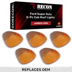 Recon - Recon 264142AM LED Cab Roof Light Kit Amber/Amber 99-16 Super Duty - Image 1