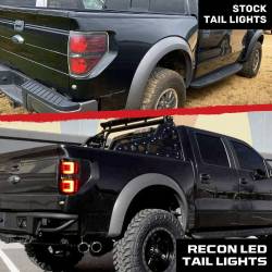 Recon - Recon 264368RBK LED Tail Lights Red Smoked Lens 09-14 Ford F150/Raptor - Image 4