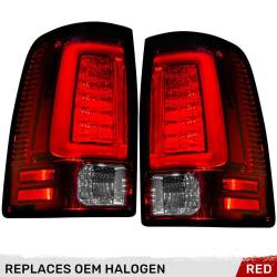 Recon - Recon 264369RD OLED Tail Lights Red Lens for 09-18 RAM Trucks - Image 1