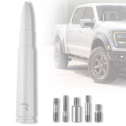 Recon - Recon 264ANT50WH 5" Aluminum 50 Cal Universal Stubby Antenna White - Image 1