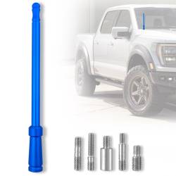 Recon - Recon 264ANTBL 8" Aluminum Universal Stubby Antenna-Blue - Image 1