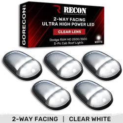 Recon - Recon 264146CLHPWH LED Cab Roof Light Kit Clear/White for 03-18 RAM HD - Image 1