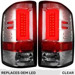 Recon - Recon 264298CL OLED Tail Lights Clear Lens 16-18 GMC Sierra 1500/HD - Image 1
