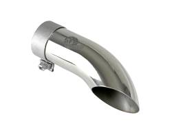 aFe Power - aFe 49T25254-P09 2.5" Stainless Steel Exhaust Tip 2.5" In/Out x 9" L Bolt-On Pol - Image 1