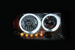 Anzo USA - Anzo USA 111194 Black Crystal Headlight Set w/LED Halo for 97-04 Dakota/Durango - Image 3