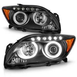 Anzo USA - Anzo USA 121119 Projector Headlight Set w/CCFL Halo Black for 05-10 Scion TC - Image 2