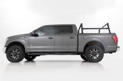 Rough Country Suspension Systems - Rough Country 10406 Aluminum Cargo Bed Rack Black for 15-25 Ford F150 5.5' - Image 4