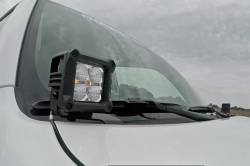 Rough Country Suspension Systems - Rough Country 80796 A-Pillar 2" LED Ditch Light Kit-Spot for 10-24 4Runner - Image 3
