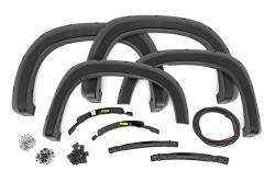 Rough Country Suspension Systems - Rough Country F-C12211-GBA Blk Pocket Fender Flares for 22-26 Silv 1500 2WD/4WD - Image 1