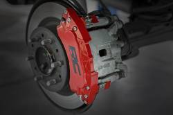 Rough Country Suspension Systems - Rough Country 71152 Bolt-On Front/Rear Brake Caliper Covers Red for 22-26 Tundra - Image 2