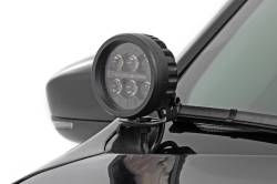 Rough Country Suspension Systems - Rough Country 70078 A-Pillar 2" LED Ditch Light Kit-Spot for 14-21 Cherokee KL - Image 2