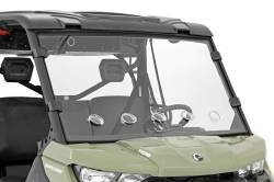 Rough Country Suspension Systems - Rough Country Front UTV Vented Full Windshield for Can-Am Defender HD 98262030 - Image 1