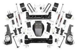 Rough Country Suspension Systems - Rough Country 11030 5" Torsion Drop Lift Kit for 20-26 Silverado/Sierra 2500HD - Image 1
