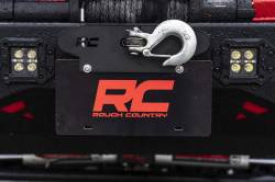 Rough Country Suspension Systems - Rough Country RS124 Quick Release Hawse License Plate Mount Bracket Black - Image 1