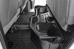 Rough Country Suspension Systems - Rough Country Rear Underseat Storage Bin Black for 02-18 RAM Crew RC09401 - Image 1