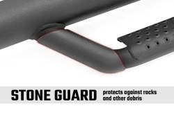 Rough Country Suspension Systems - Rough Country 3" Drop Step Nerf Bars Black for Jeep Wrangler JK 2DR RCJ1846A - Image 6