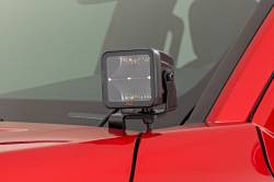 Rough Country Suspension Systems - Rough Country 72107 A-Pillar 2" LED Ditch Light Kit-Spot for 24-26 Toyota Tacoma - Image 1