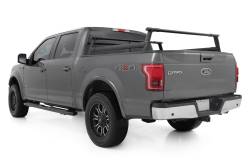 Rough Country Suspension Systems - Rough Country 10407 Aluminum Cargo Bed Rack Black 15-25 Ford F150 5.5' - Image 2